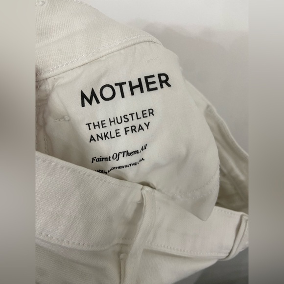 MOTHER The Hustler Fray Fairest of Them All White Size 26 - Picture 10 of 12